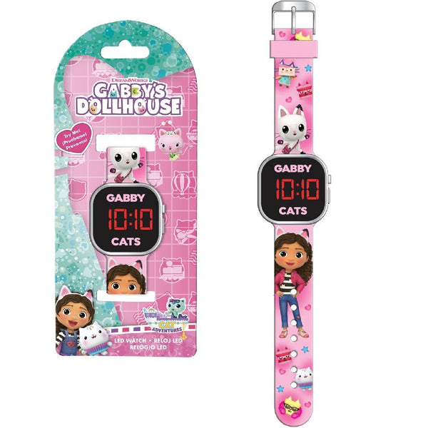 Gabby&#039;s Dollhouse LED Horloge Roze