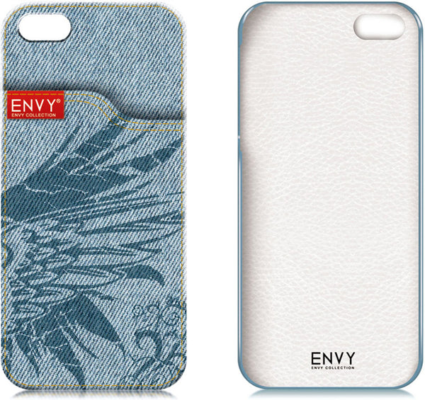 iPhone 5 Hoesje, Jeans, Blauw
