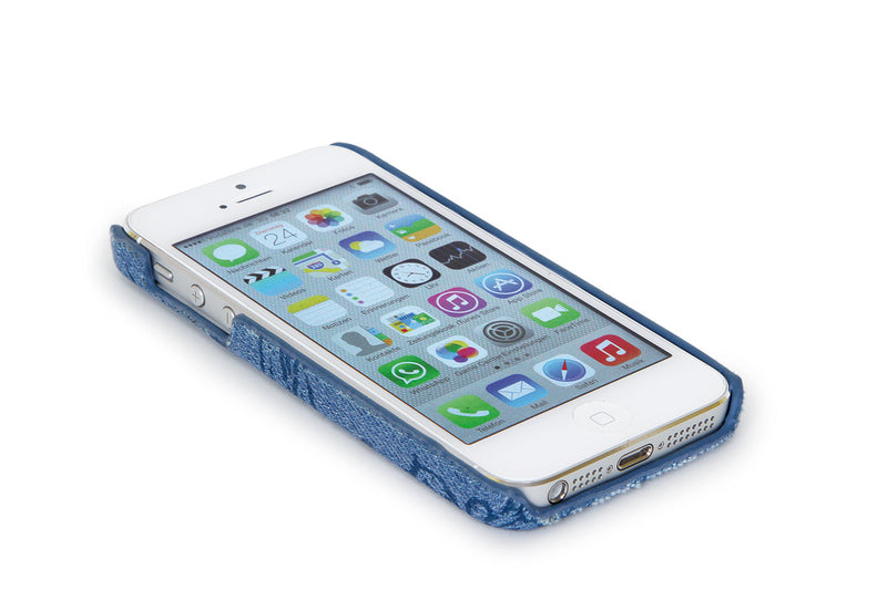 iPhone 5 Hoesje, Jeans, Blauw