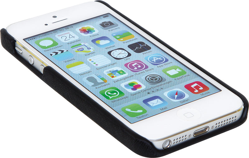 iPhone 5 Hoesje, kunstleer, zwart