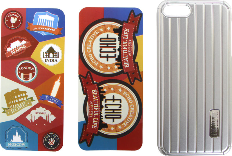 LuggageX beschermhoes voor iPhone 5, zilver