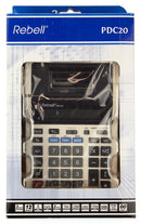 Rebell RE-PDC20-WB Printcalculator PDC20 Wit/Zwart