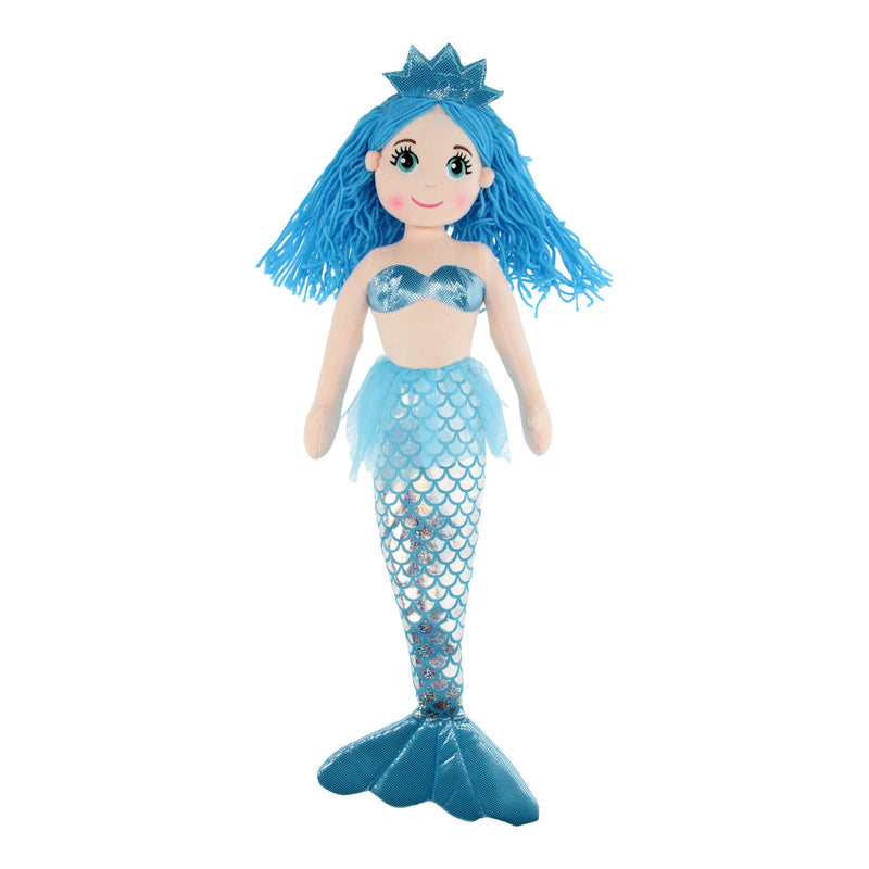 Lappenpop Zeemeermin XL, 65cm - Blauw