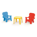 Dolu Tafel met 2 Stoelen Blauw/Rood/Geel