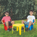 Dolu Tafel met 2 Stoelen Blauw/Rood/Geel