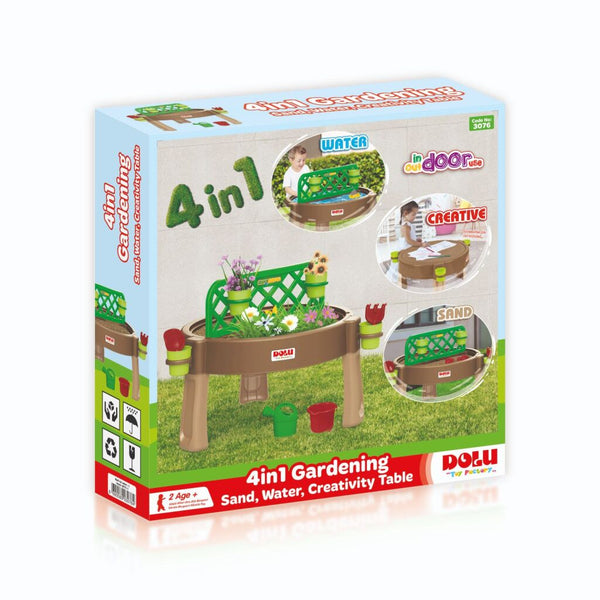 Dolu 3076 4in1 Tuin-Speeltafel 80x80 cm