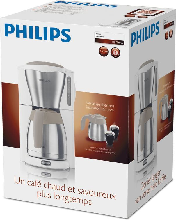 Philips HD7546/00 Koffiezetapparaat beige zijde
