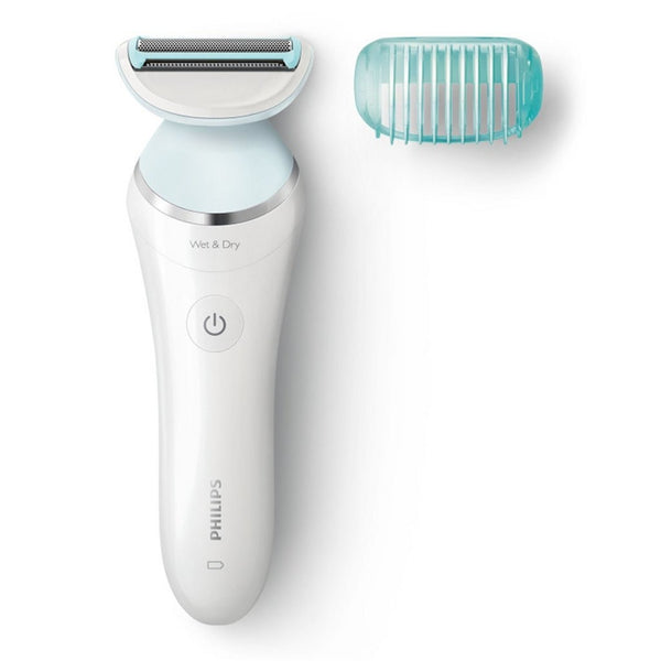 Philips BRL130/00 SatinShave Advanced-Ladyshave + Accessoire Blauw/Wit