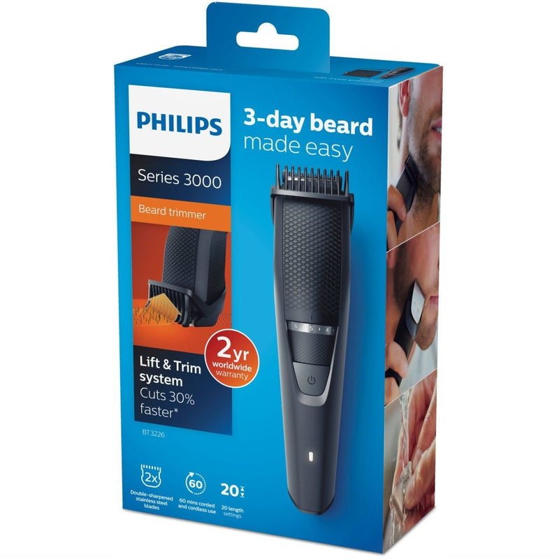 Philips BT3226/14 Baardtrimmer met Opbergetui Zwart