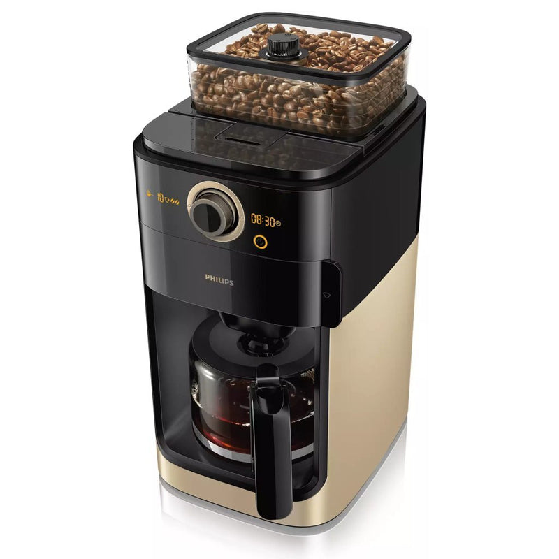 Philips HD7768/90 Grind and Brew Koffiezetapparaat Champagne/Zwart