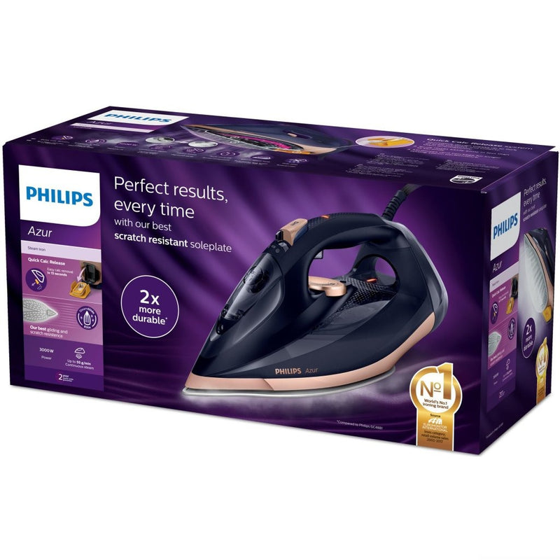 Philips GC4909/60 Azur Stoomstrijkijzer 3000W Zwart/Goud