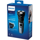 Philips S3133/51 Shaver Series 3000 Wet &amp; Dry Elektrisch Scheerapparaat Zwart/Blauw