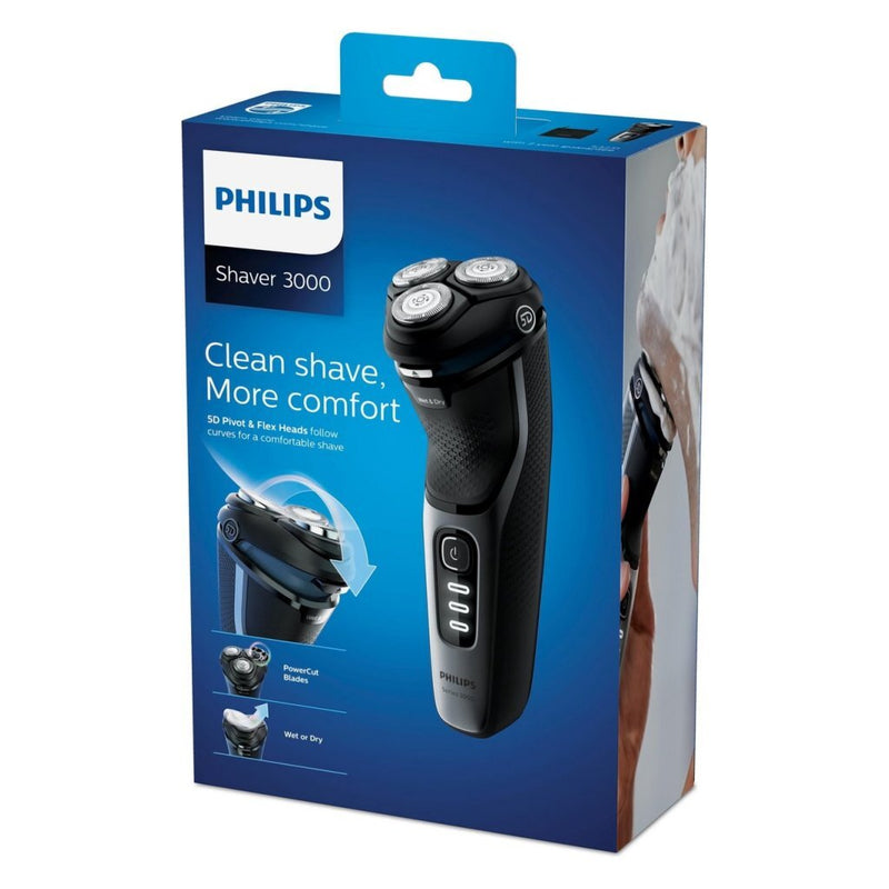 Philips S3231/52 Shaver Series 3000 Elektrisch Scheerapparaat Zwart/Grijs