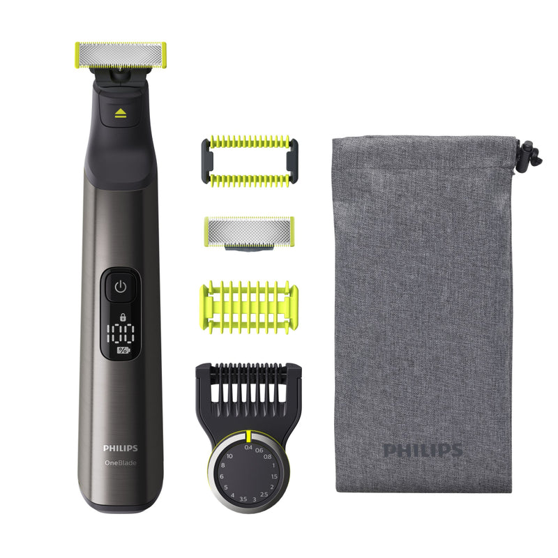 Philips QP6550/15 OneBlade Pro Trimmer Zwart/Groen