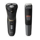 Philips S3333/58 Shaver Series 3000 Wet and Dry Scheerapparaat Zwart/Goud