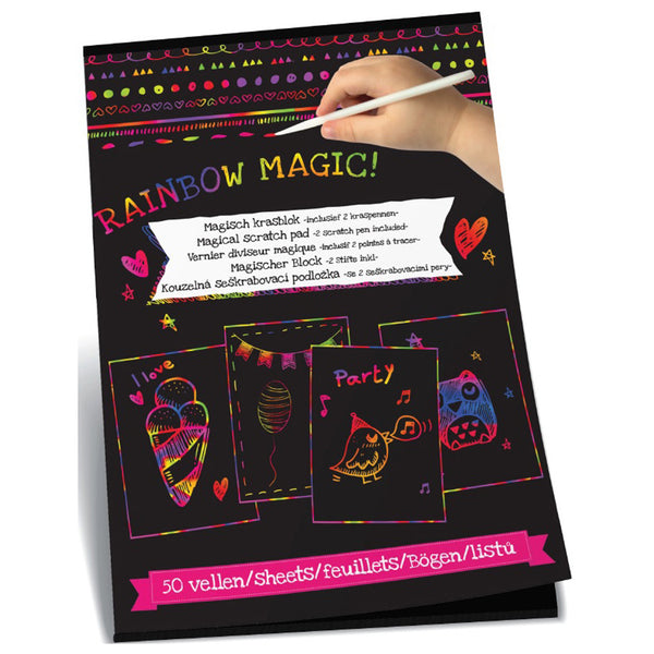 Magisch Krasboek met 2 Pennen en 50 Vellen