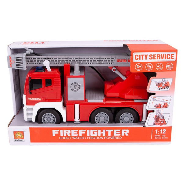 Brandweerwagen met Pomp + Licht en Geluid