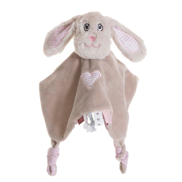 Jipy Knuffeldoekje Hond + Rammel Roze