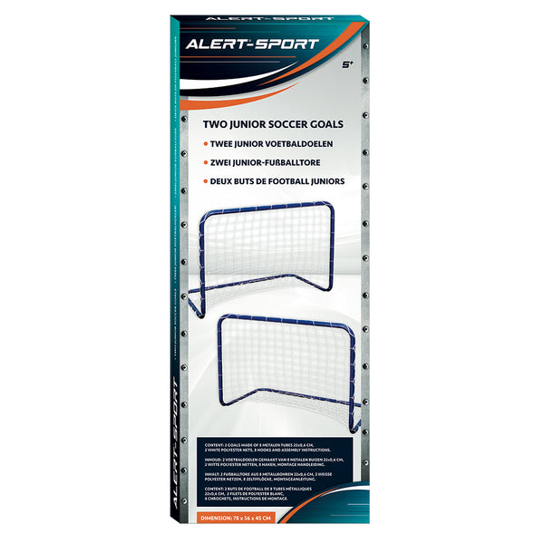 Alert Sport Mini Doelen 76x56x45 cm 2 Stuks Blauw/Wit