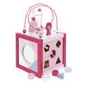 Jipy Houten Activiteitenkubus Roze