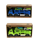Dantoy Bioplastic Transporter + 2 Trucks Assorti