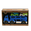 Dantoy Bioplastic Transporter + 2 Trucks Assorti