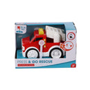 Preschool Toys Press and Go Hulpdiensten Voertuig + Licht en Geluid Assorti