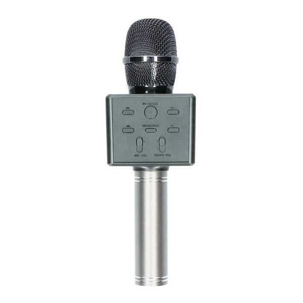 Karaoke Microfoon + Bluetooth Zwart/Zilver