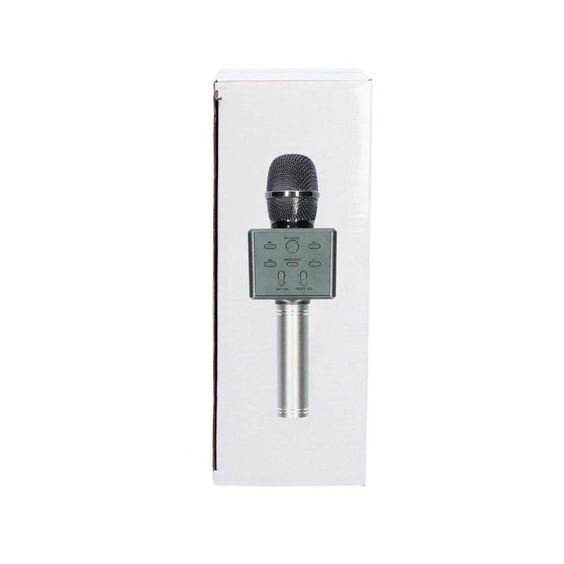 Karaoke Microfoon + Bluetooth Zwart/Zilver