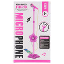 Karaoke Microfoon + Licht en Geluid Roze