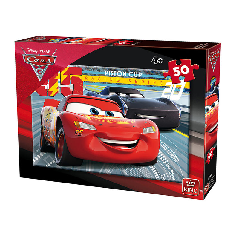 King Puzzel Cars 3 50 stukjes