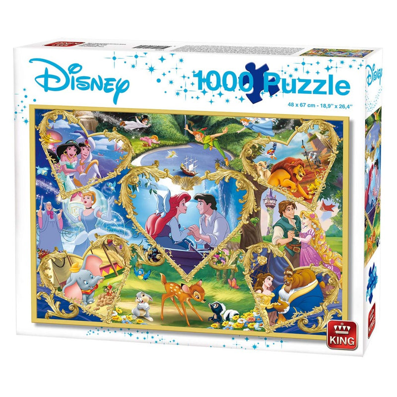 King Puzzel Disney Movie Magic 1000 Stukjes