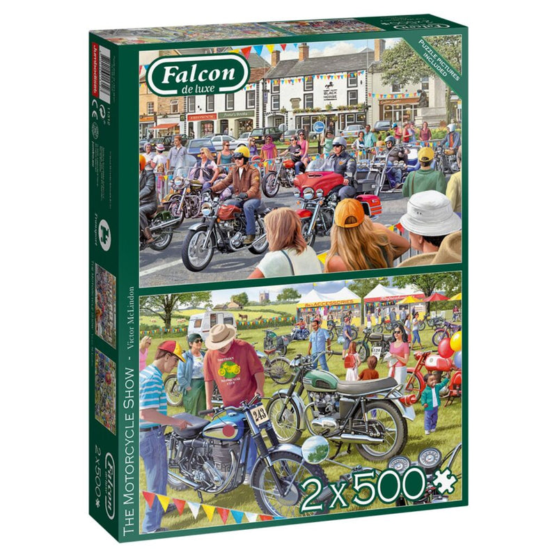 Falcon de Luxe The Motorcycle Show Puzzels 2x500 Stukjes