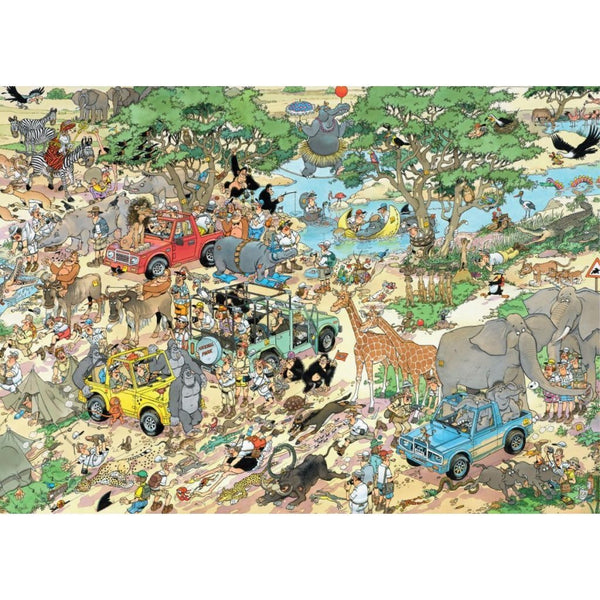 Jan van Haasteren Legpuzzel - 2in1 Safari & Storm, 1000st.