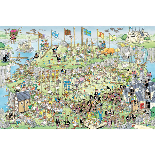 Jumbo Puzzel Jan Van Haasteren Highland Games 1500 Stukjes