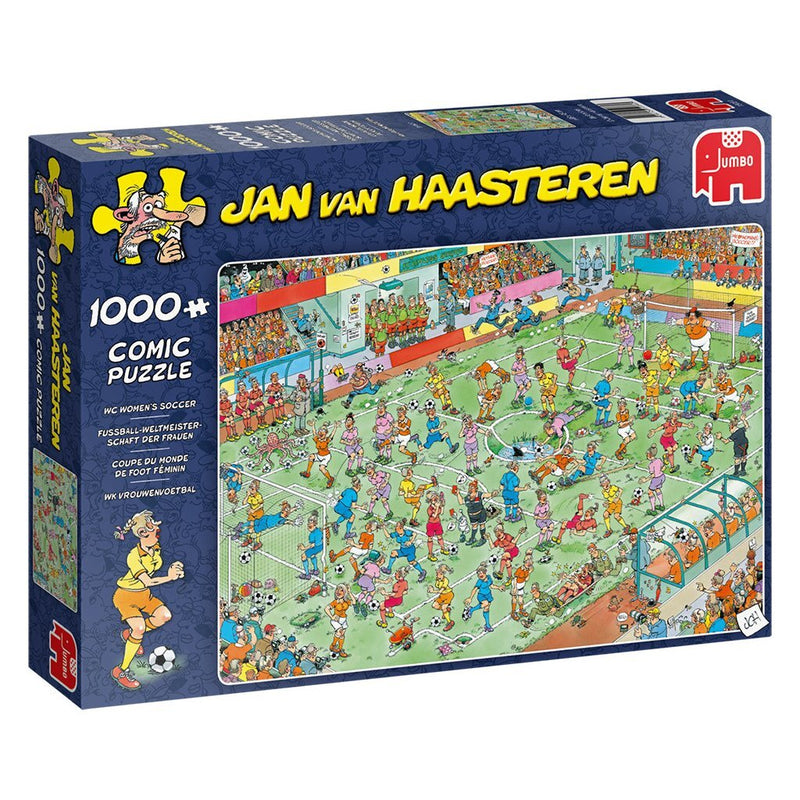 Jumbo Puzzel Jan Van Haasteren Vrouwenvoetbal 1000 Stukjes