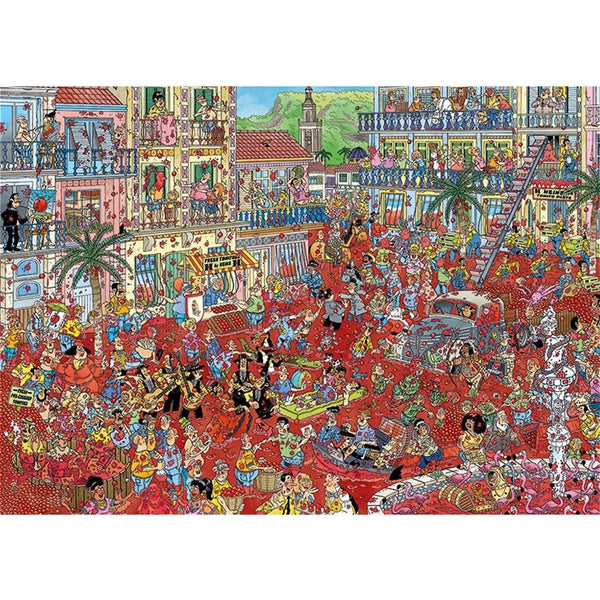 Puzzel 1000 st. JvH La Tomatina