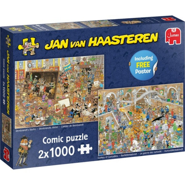 Jan van Haasteren Legpuzzel - Een Dagje naar het Museum, 2x 1000st.