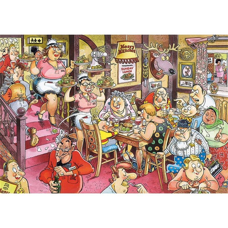 Jumbo Puzzel Wasgij Mystery 5 Retro Zondagse Lunch 1000 Stukjes