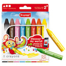 Bruynzeel Waskrijtjes Dik 8 Stuks