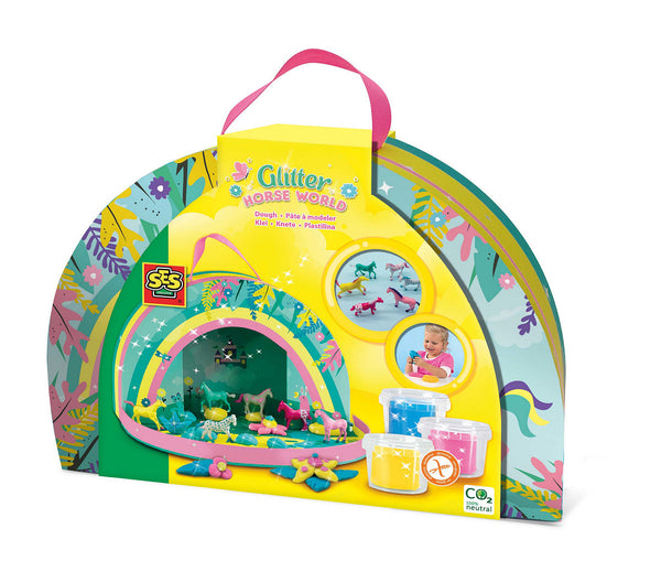 SES Glitter paarden wereld - Speelkoffer