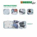 SES Creative Beedz Art Strijkkralen De Sterrennacht 30x45.5 cm 7000 Stuks