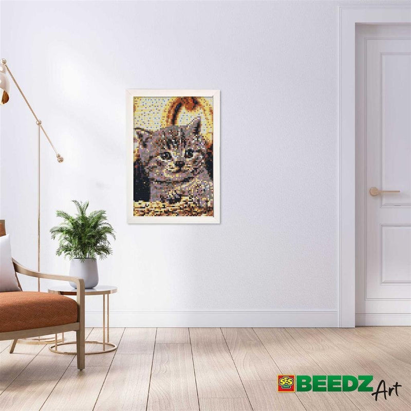 SES Creative Beedz Art Strijkkralen Kitten 45.5x30 cm 7000 Stuks