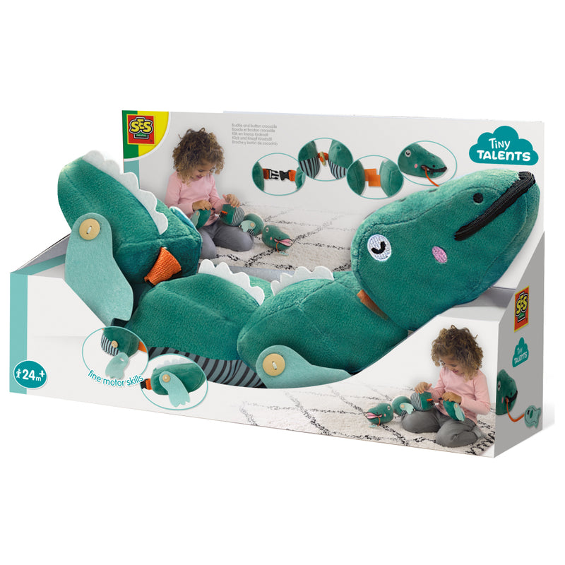 SES Creative Tiny Talents Klik en Knoop Krokodil