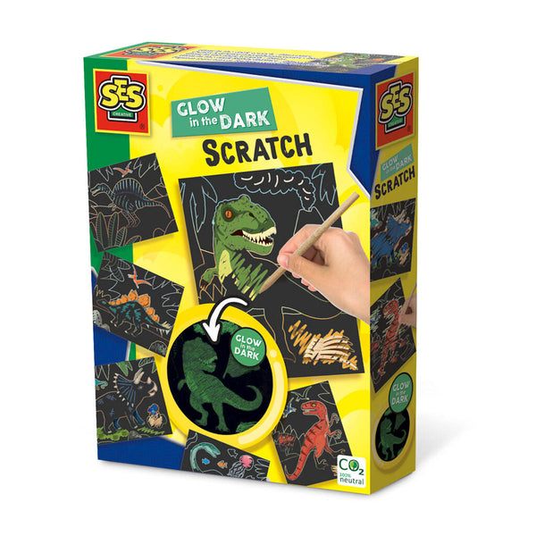 SES Glow in the Dark Scratch - Dino's
