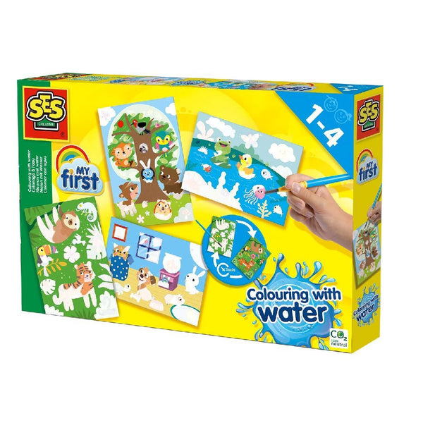 SES My First Kleuren met Water - Verborgen Dieren