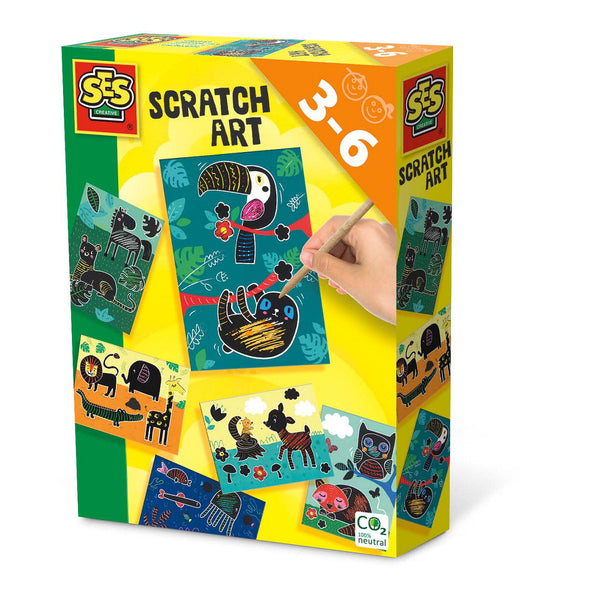 SES Creative Scratch Art Dieren