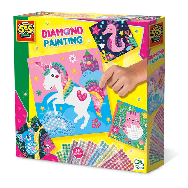 SES Creative Diamond Painting Vrolijk Dieren