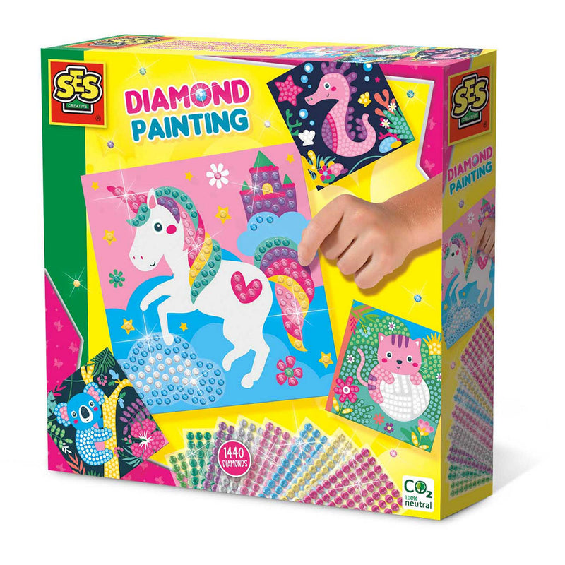 SES Creative Diamond Painting Vrolijk Dieren