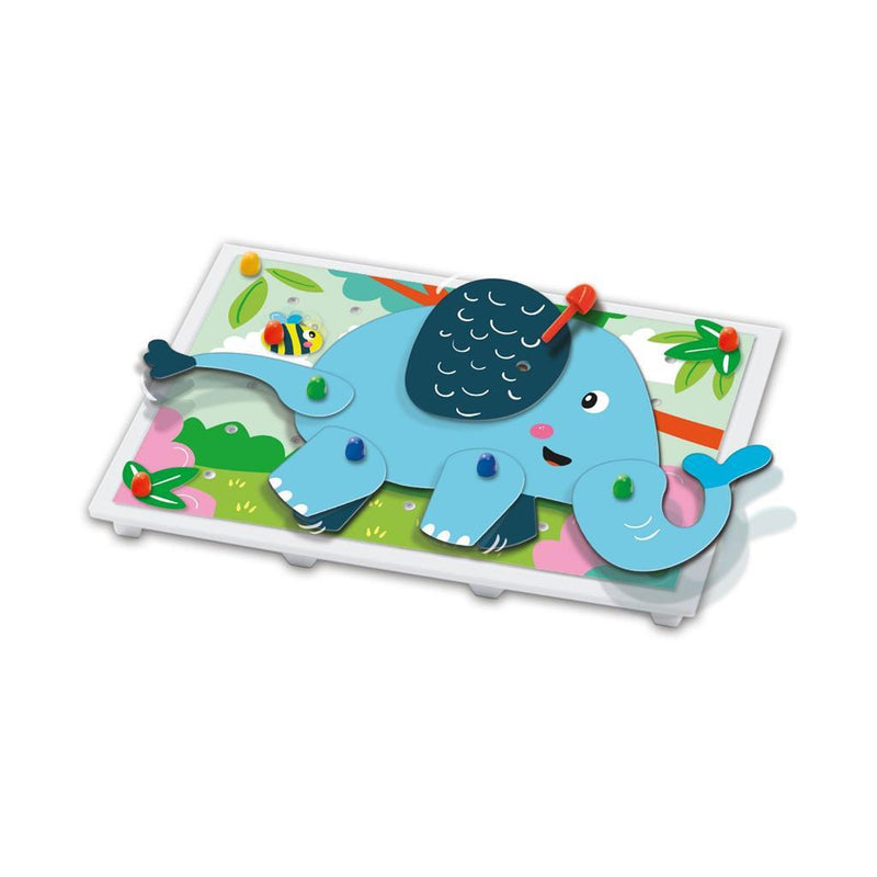 SES Mozaïek pinnenbord dieren puzzels